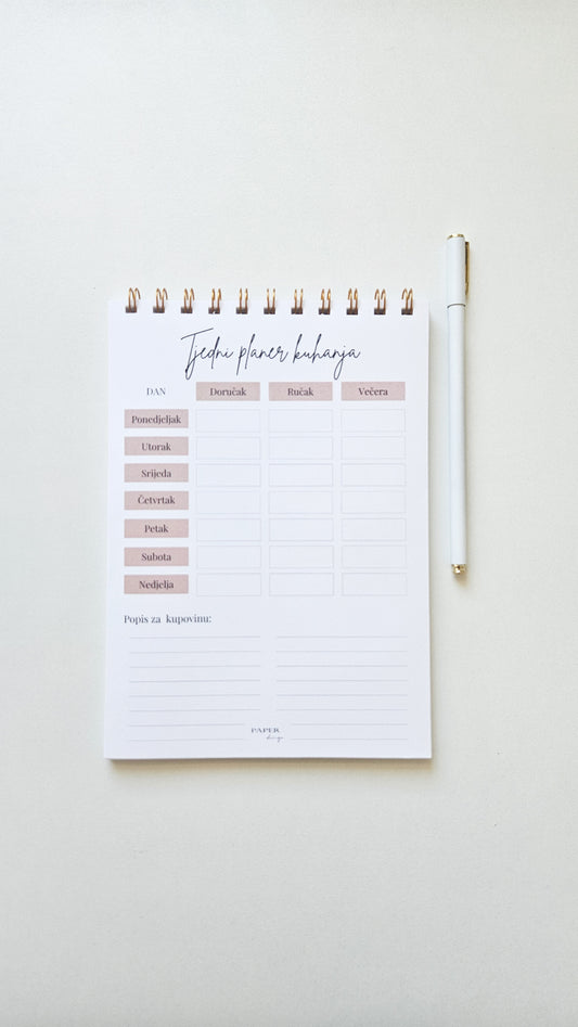 Tjedni planer kuhanja