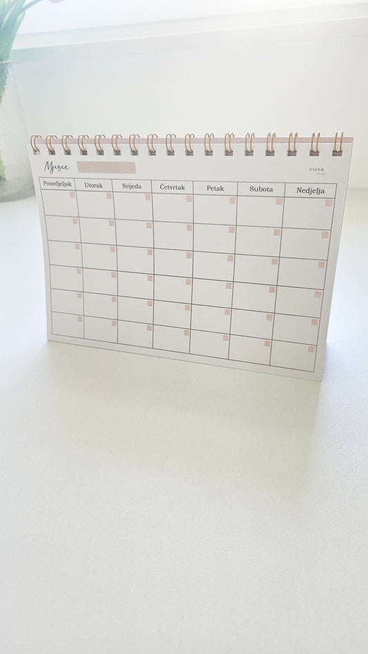 Mjesečni planer stolni